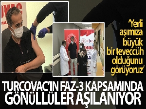 Turkovac'ın Faz-3 çalışmaları kapsamında İstanbul'da gönüllüler aşılanıyor