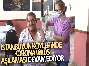 İstanbul'un köylerinde korona virüs aşılaması devam ediyor