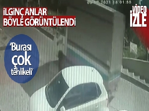Kağıthane'de yokuş aşağı kayan kamyonet devrildi: 1 yaralı