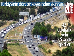 Araç kuyruğunun bir ucu Aydın'da, bir ucu Muğla'da