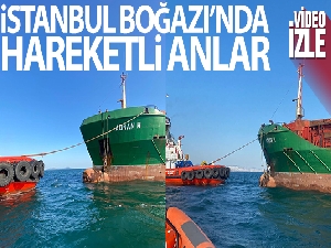 İstanbul Boğazı'nda gemi arıza yaptı