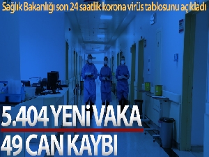 Son 24 saatte korona virüsten 49 kişi hayatını kaybetti