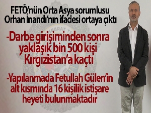 FETÖ'nün Orta Asya sorumlusu Orhan İnandı'nın ifadesi ortaya çıktı