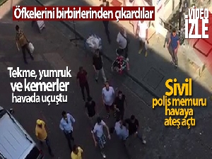 Avcılar'da iki grup birbirine kemerle saldırdı