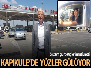 Kapıkule'de gurbetçilerin yüzü güldü