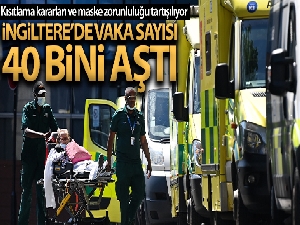 İngiltere'de günlük vaka sayısı 40 bini aştı