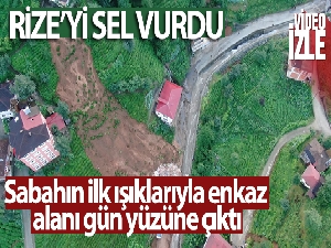 Sabahın ilk ışıklarıyla enkaz alanı gün yüzüne çıktı