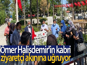 Ömer Halisdemir'in kabri, ziyaretçi akınına uğruyor