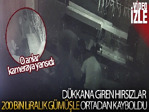 Hırsızlar 200 bin liralık gümüş takıyı böyle çaldı