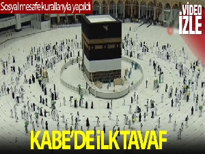 Kabe'de Hacı adaylarının ilk tavafı başladı