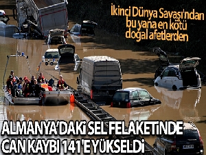 Almanya'daki sel felaketinde can kaybı 141'e yükseldi