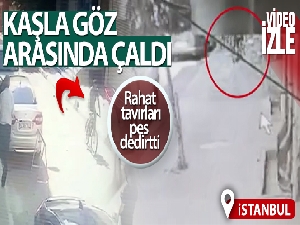 Küçükçekmece'de bisiklet hırsızlığı kamerada