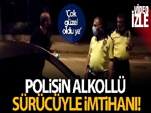 Uygulamada durdurulan alkollü sürücüden ilginç cevap!