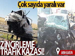 Ankara'da feci kaza!