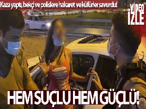 Alkollü kadın sürücü terör estirdi