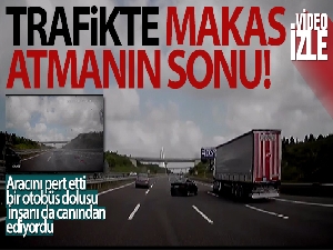 Otobanda dehşet anları!
