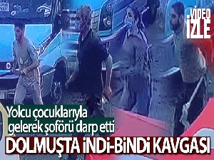 Kağıthane'de dolmuşta indi bindi kavgası, yolcu şoföre saldırdı