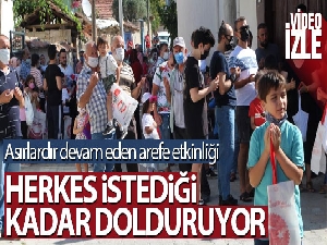 Asırlardır devam eden arefe etkinliği! Herkes istediği kadar dolduruyor...