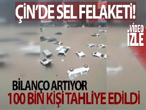 Çin'de sel felaketi: 100 bin kişi tahliye edildi