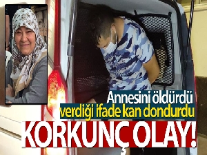 Annesini boğazını keserek öldüren katil evlat saklandığı apartta yakalandı