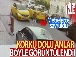Yola fırlayan çocuğa taksi çarptı