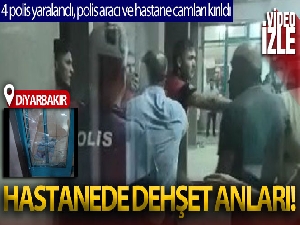 Diyarbakır'da hasta yakınları polis ve sağlıkçılara saldırdı
