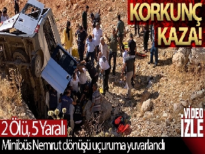 Nemrut dönüşü feci kaza: 2 ölü, 5 yaralı