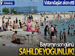 Yeşilköy sahilinde bayramın son günü yoğunluk yaşandı