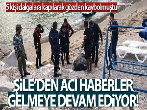 Şile'de denizde kaybolan bir kişinin daha cansız bedenine ulaşıldı