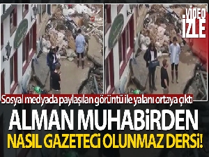 Haber uğruna kendini çamura bulayan Alman muhabir işinden oldu