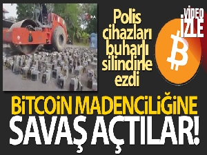 Malezya polisi, Bitcoin madenciliğinde kullanılan cihazların üstünden silindirle geçti