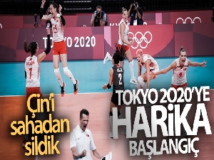 A Milli Kadın Voleybol Takımı'ndan harika başlangıç