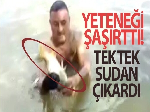 Çıplak elle balık tutan adamın yeteneği şaşırttı