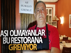 İzmir'de aşı olmayanlar bu restorana giremiyor