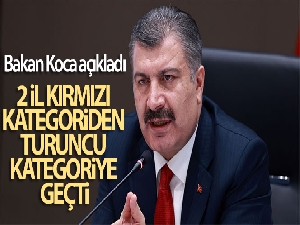 Bakan Koca: 2 il kırmızı kategoriden turuncu kategoriye geçti