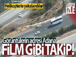 Trafik magandaları helikopterli takiple yakalandı