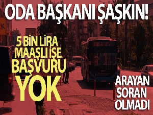 Aylık 5 bin TL maaşla çalışacak 50 otobüs şoförü aranıyor ama bulunamıyor
