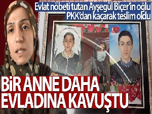 Evlat nöbeti tutan Ayşegül Biçer'in oğlu, PKK'dan kaçarak teslim oldu