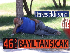 Sıcaktan fenalaşıp gölgede uyudu, vatandaşlar öldü sandı