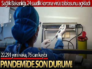 Son 24 saatte korona virüsten 76 kişi hayatını kaybetti