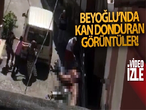 Beyoğlu'nda 4 kişinin öldürüldüğü dehşet anları kamerada