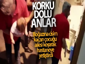 Güngören'de boğazına cisim kaçan çocuğu ailesi koşarak hastaneye yetiştirdi