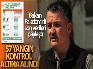 Tarım ve Orman Bakanı Pakdemirli, orman yangınlarına ilişkin son bilgileri paylaştı!