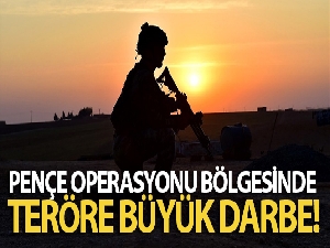 Pençe operasyonu bölgesinde teröre büyük darbe!