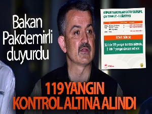 Tarım ve Orman Bakanı Bekir Pakdemirli yangınlarla ilgili son verileri açıkladı!