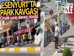 Esenyurt'ta park kavgasında ortalık savaş alanına döndü