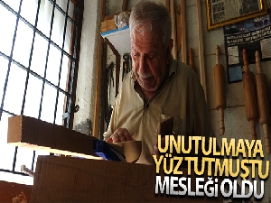 Unutulmaya yüz tutmuş ahşap oymacılığı mesleği oldu