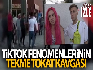 Tiktok fenomenleriyle bir kişi arasında taciz kavgası