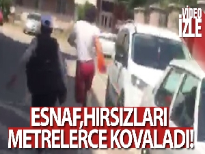 Esenyurt'ta esnaf, hırsızları metrelerce kovaladı