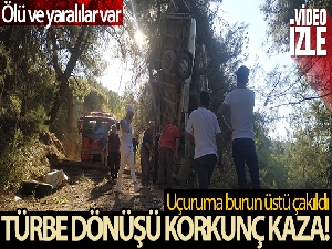 Türbe ziyareti dönüşü feci kaza: Ölü ve yaralılar var